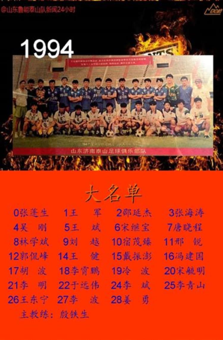 鲁蜜必备收藏19942019年山东鲁能全家福回忆不仅仅是青春